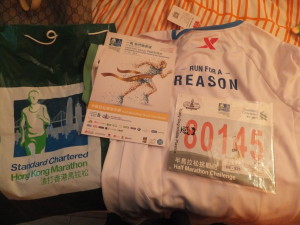 Nice and functional Tee with Bib and also the commemorative medal and booklet