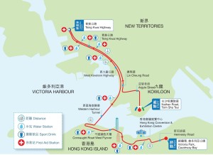 The Half Marathon Route for SCM HK 2016