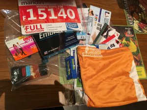 Inside the race pack