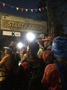 Starting and finishing line